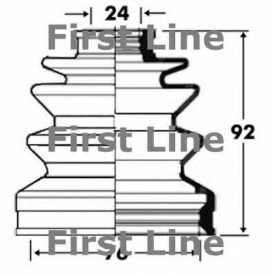 FIRST LINE FCB2815 Bellow, driveshaft